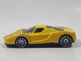 2005 Hot Wheels Enzo Ferrari Yellow Die Cast Toy Car Vehicle