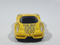 2005 Hot Wheels Enzo Ferrari Yellow Die Cast Toy Car Vehicle