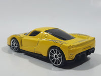 2005 Hot Wheels Enzo Ferrari Yellow Die Cast Toy Car Vehicle