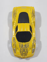 2005 Hot Wheels Enzo Ferrari Yellow Die Cast Toy Car Vehicle