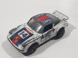 Vintage 1987 Lesney Matchbox Superfast No. 3 Porsche Turbo #14 BOSS White Die Cast Toy Car Vehicle with Opening Doors