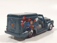 2016 Hot Wheels Pop Culture: DC Comics: Batman & Superman Custom '52 Chevy Metalflake Steel Blue Die Cast Toy Car Vehicle Red Line Real Rider Wheels