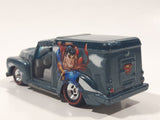 2016 Hot Wheels Pop Culture: DC Comics: Batman & Superman Custom '52 Chevy Metalflake Steel Blue Die Cast Toy Car Vehicle Red Line Real Rider Wheels