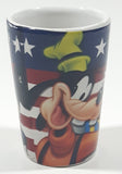 Disney Jerry Leigh American Flag with Mickey Minnie Donald Pluto and Goofy 2 1/2" Tall Shot Glass