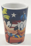 Disney Jerry Leigh American Flag with Mickey Minnie Donald Pluto and Goofy 2 1/2" Tall Shot Glass