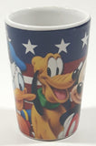 Disney Jerry Leigh American Flag with Mickey Minnie Donald Pluto and Goofy 2 1/2" Tall Shot Glass