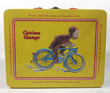 Schylling Curious George Embossed Tin Metal Lunch Box