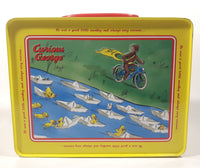 Schylling Curious George Embossed Tin Metal Lunch Box