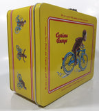 Schylling Curious George Embossed Tin Metal Lunch Box