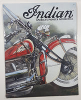 2001 Indian America's Pioneer Motorcycle 12 1/4" x 16" Tin Metal Sign