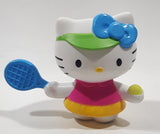 2013 McDonald's Sanrio Hello Kitty Loves Tennis 3" Tall Plastic Toy Figure