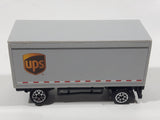 UPS Semi Trailer Tandem Pup Grey Die Cast Toy Car Vehicle No Hitch