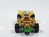 2010 Hot Wheels Insectirides Draggin' Tail Green and Chrome Gold Die Cast Toy Car Vehicle