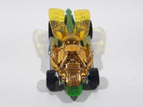 2010 Hot Wheels Insectirides Draggin' Tail Green and Chrome Gold Die Cast Toy Car Vehicle