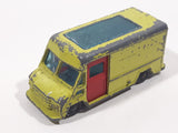 Vintage 1960s Husky Commer 'Walk-Thru' Van Lime Green Die Cast Toy Car Vehicle with Sliding Doors Made in Gt. Britain