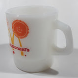 Vintage Anchor Hocking Fire King McDonald's "Good Morning Canada" White Milk Glass Coffee Mug Cup