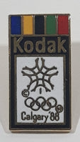 1988 Calgary Winter Olympics Kodak Enamel Metal Lapel Pin