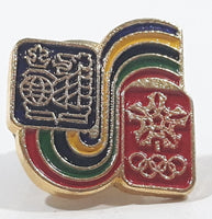 1988 Calgary Winter Olympics RBC Royal Bank of Canada Enamel Metal Lapel Pin