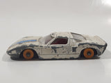 Vintage 1965 Lesney Matchbox Series No. 41 Ford G.T. White Die Cast Toy Race Car Vehicle