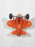 Vintage Buddy L Sky Racer Single Propeller One-Seater Airplane Yellow and Orange Die Cast Toy Aircraft Made in Japan