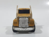 Majorette No. 297 Mack Dump Truck Yellow 1/100 Scale Die Cast Toy Car Vehicle