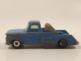 Vintage Husky Ford F350 Tow Truck Blue Die Cast Toy Car Vehicle Made in Gt. Britain
