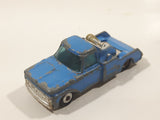 Vintage Husky Ford F350 Tow Truck Blue Die Cast Toy Car Vehicle Made in Gt. Britain