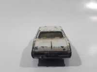 1980s Yatming Dodge Monaco White Rescue Die Cast Toy Car Emergency Vehicle