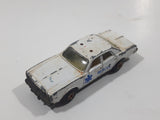 1980s Yatming Dodge Monaco White Rescue Die Cast Toy Car Emergency Vehicle