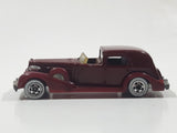 1983 Hot Wheels '35 Classic Caddy Cadillac Maroon Die Cast Toy Car Vehicle