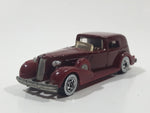 1983 Hot Wheels '35 Classic Caddy Cadillac Maroon Die Cast Toy Car Vehicle