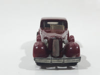 1983 Hot Wheels '35 Classic Caddy Cadillac Maroon Die Cast Toy Car Vehicle