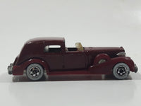 1983 Hot Wheels '35 Classic Caddy Cadillac Maroon Die Cast Toy Car Vehicle