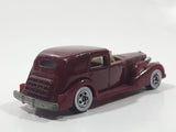 1983 Hot Wheels '35 Classic Caddy Cadillac Maroon Die Cast Toy Car Vehicle