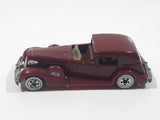 1983 Hot Wheels '35 Classic Caddy Cadillac Maroon Die Cast Toy Car Vehicle