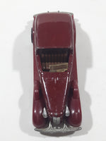 1983 Hot Wheels '35 Classic Caddy Cadillac Maroon Die Cast Toy Car Vehicle