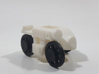 Motorcycle with Side Car White Plastic Toy Car Vehicle