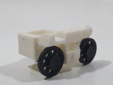 Motorcycle with Side Car White Plastic Toy Car Vehicle