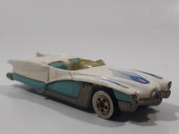 1991 Hot Wheels Street Beast White and Turquoise Die Cast Toy Car Vehicle