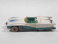 1991 Hot Wheels Street Beast White and Turquoise Die Cast Toy Car Vehicle