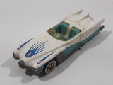 1991 Hot Wheels Street Beast White and Turquoise Die Cast Toy Car Vehicle