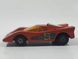 Vintage 1972 Lesney Matchbox Superfast No. 7 Hairy Hustler Amber Orange Die Cast Toy Car Vehicle