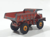 Vintage 1968 Lesney Matchbox Series No. 28 Mack Dump Truck Orange Die Cast Toy Car Vehicle