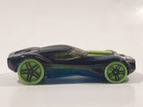 2014 Hot Wheels HW Race: Thrill Racers HW-40 Blue Die Cast Toy Car Vehicle