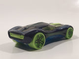 2014 Hot Wheels HW Race: Thrill Racers HW-40 Blue Die Cast Toy Car Vehicle