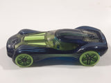 2014 Hot Wheels HW Race: Thrill Racers HW-40 Blue Die Cast Toy Car Vehicle