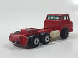 Vintage Yatming Ford F600 Cabover Semi Truck Tractor Rig Red Die Cast Toy Car Vehicle