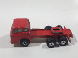 Vintage Yatming Ford F600 Cabover Semi Truck Tractor Rig Red Die Cast Toy Car Vehicle