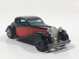 1981 Hot Wheels '37 Bugatti Black Red Die Cast Toy Classic Luxury Car Vehicle