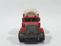 1989 Hot Wheels Peterbilt Cement Mixer Truck Red Die Cast Toy Car Vehicle